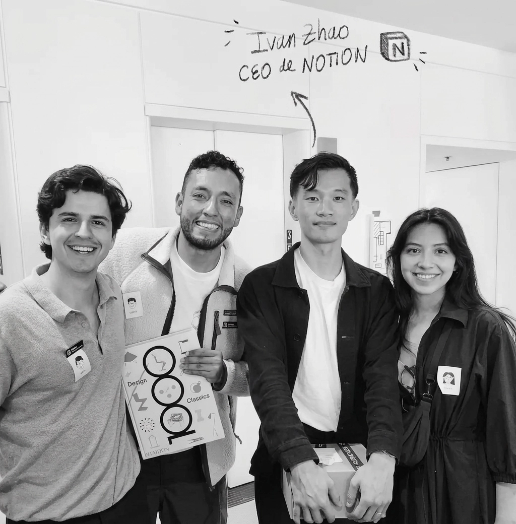 Equipo Eureka con Ivan Zhao, CEO de Notion